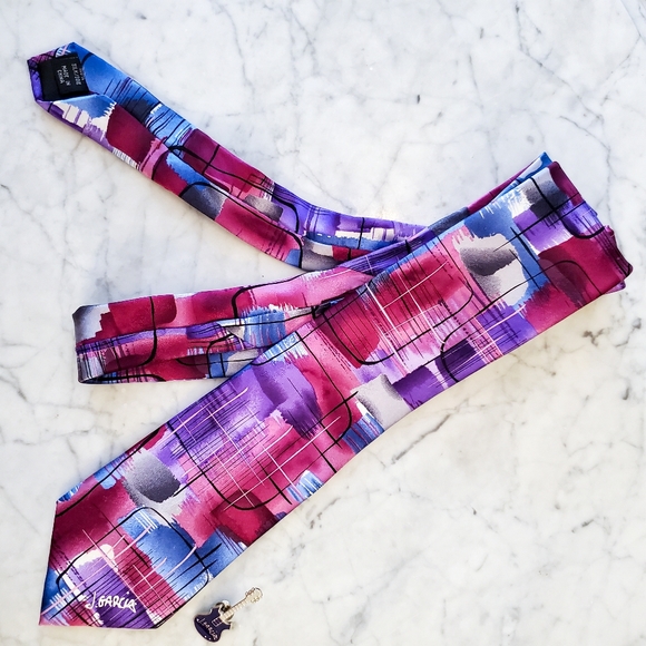 J. Garcia Scale tie with Guitar Pin - Picture 3 of 7